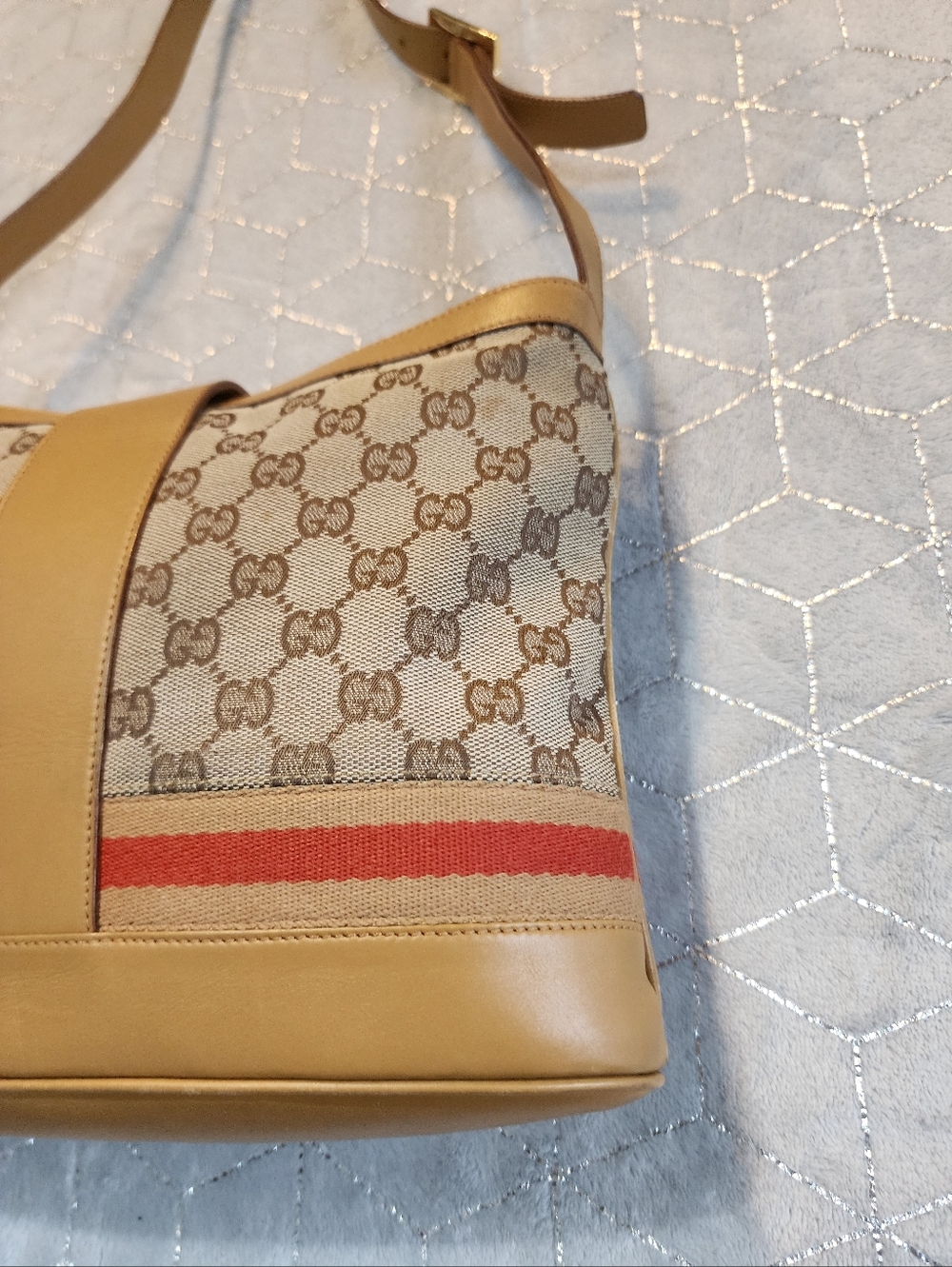 GUCCI | Limited Edition GG Monogram Sherry Line Shoulder Bag - Picture 7 of 15